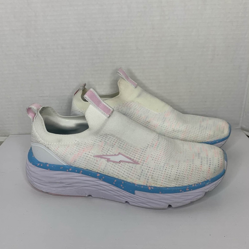 AVIA Women's Slip On Athletic Jogger Sneakers Sz 8 White/Pink/Blue BNWT